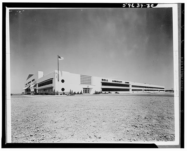 Photo:Bell Aircraft Corp Factory 1940s Industrial Building Exterior