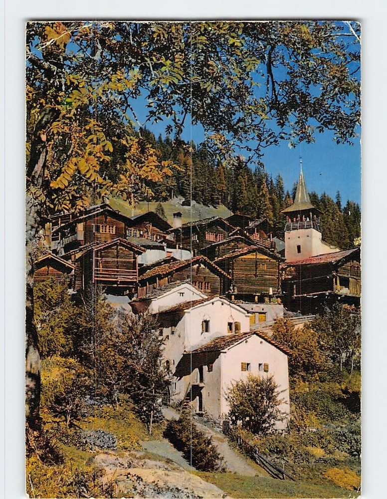 Postcard Scenic View in Grimentz Val d'Anniviers Switzerland
