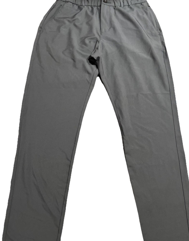 FLX Golf Chino Pants Mens 34x34 Gray Stretch Performance Casual