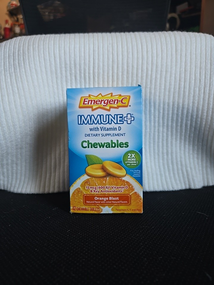 Immune+ Chewables 1000mg Vitamin C with Vitamin D Tablet, Immune Support Diet