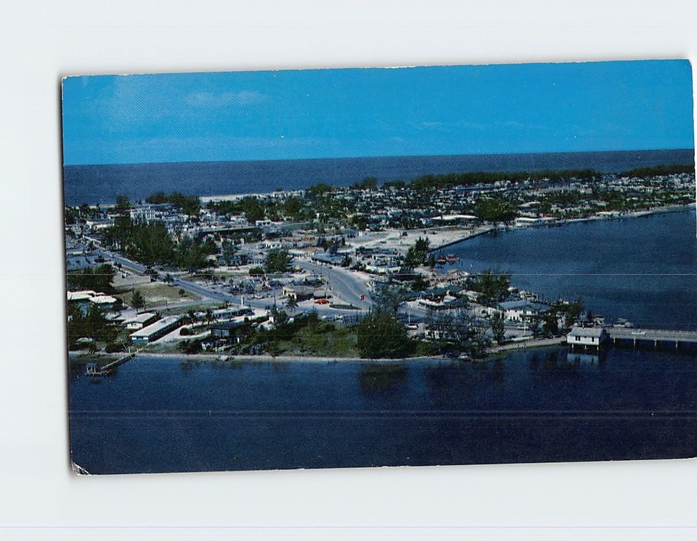 Postcard Aerial View of St. Petersburg Beach Florida USA
