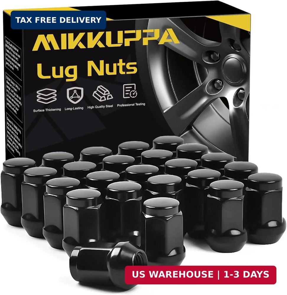 MIKKUPPA 24pcs M12x1.5 Lug Nuts - 3/4