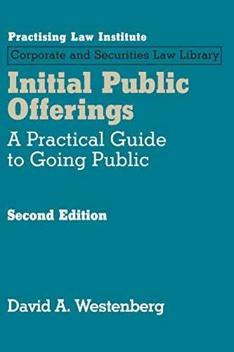 Initial Public Offerings - Loose Leaf, by Westenberg David - Good