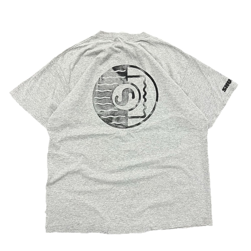 Vintage 90s Faded Grey Shure Audio Microphones T-Shirt Tee XL