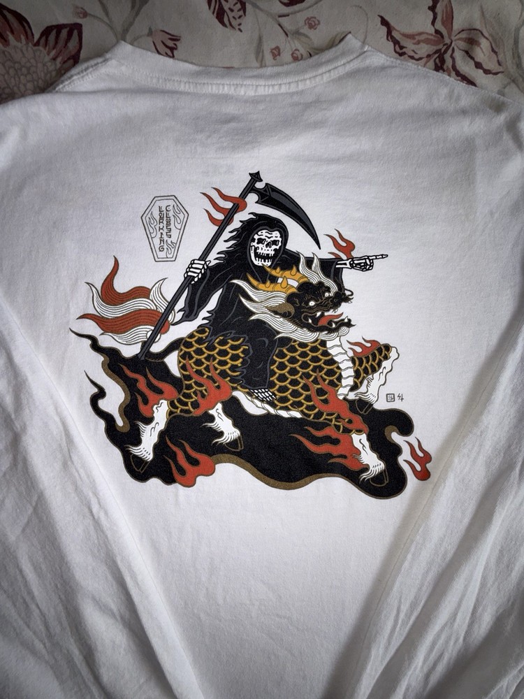 Lurking Class X Mr. Tucks Japanese Fire Dragon Long Sleeve/Back Design - Size 2X