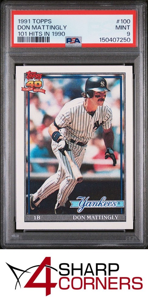 1991 Topps #100 Don Mattingly Yankees 101 Hits In 1990 Psa 9The #1 consignment choice on eBay: 4SC! Consign now!
