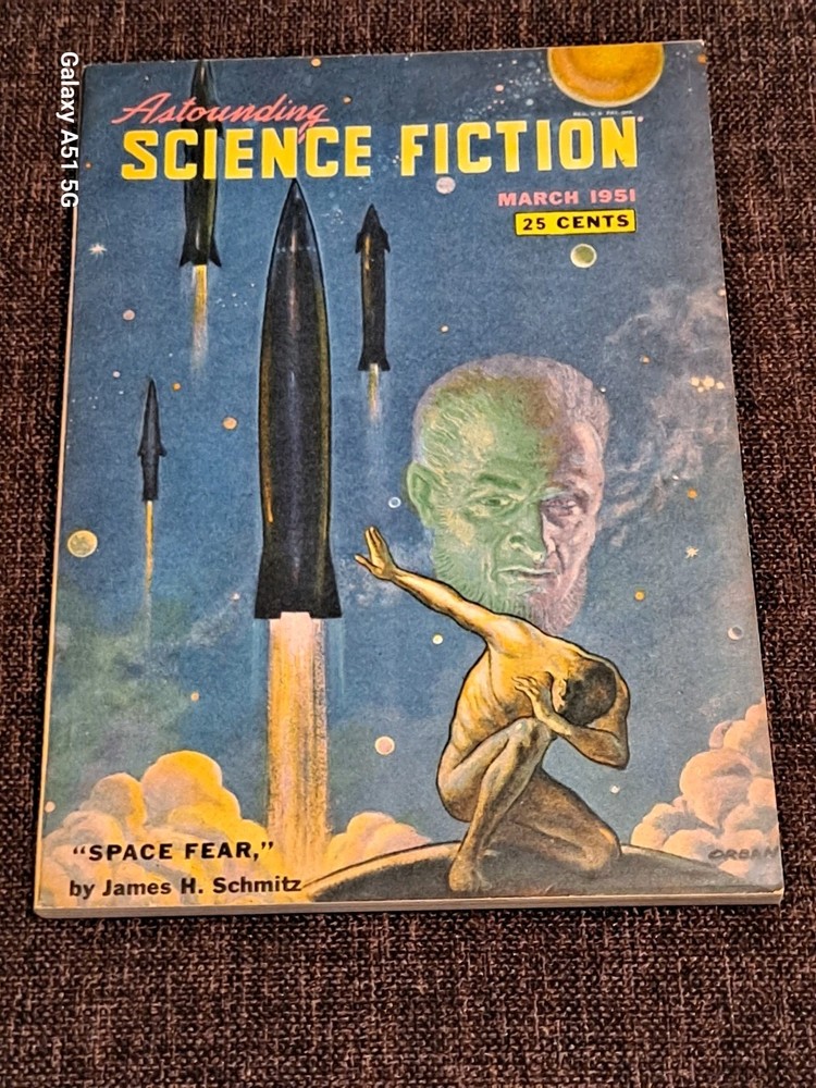 Astounding Science Fiction March 1951 James Schmitz, Jack Williamson very fine