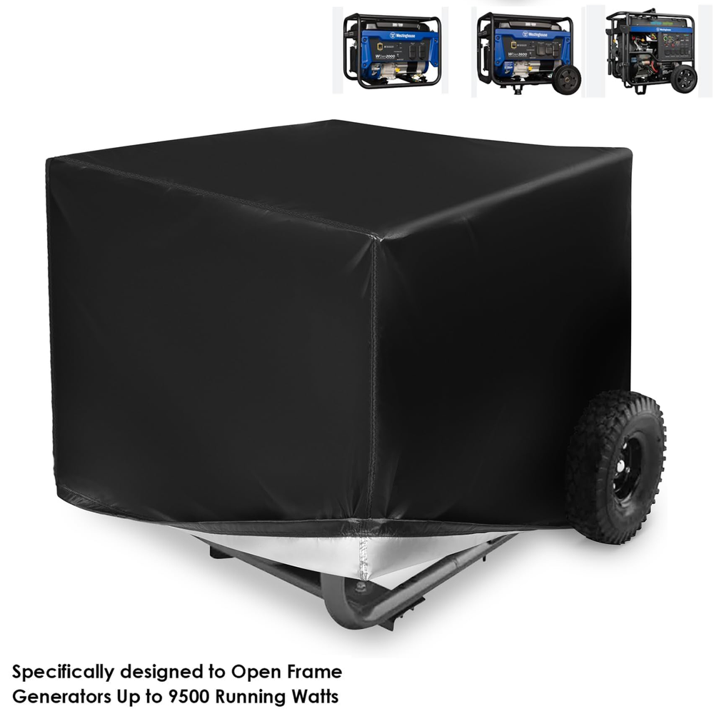WGen Portable Generator Cover For Westinghouse Outdoor Power Equipment 9500 Watt