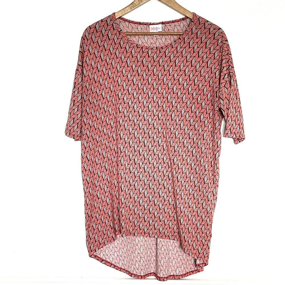 Lularoe Tunic Women’s XS High Low Pullover Short Sleeve Round Neck Blouse Top
