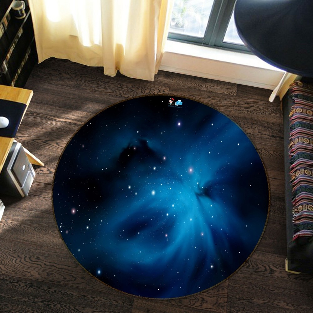 3D Blue Starry Sky NAO3966 Game Rug Mat Elegant Photo Carpet Mat Fay
