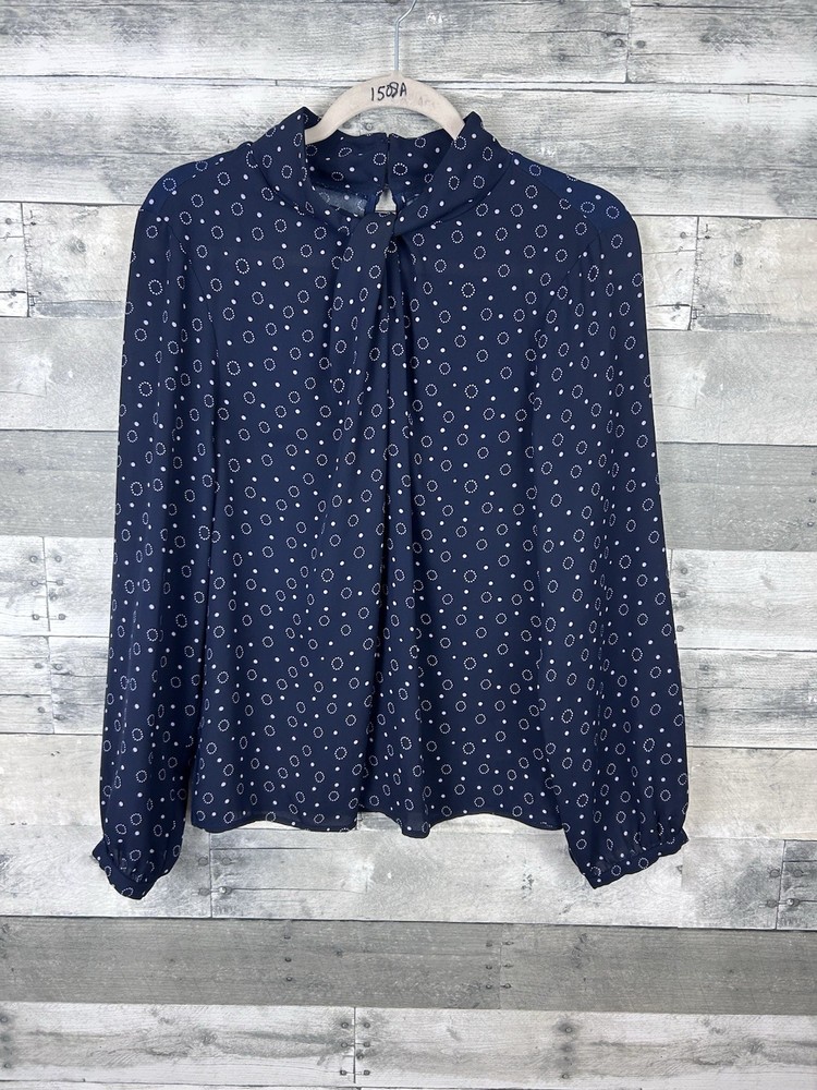 Ann Taylor Women’s Large Long Sleeve Blouse With Scarf