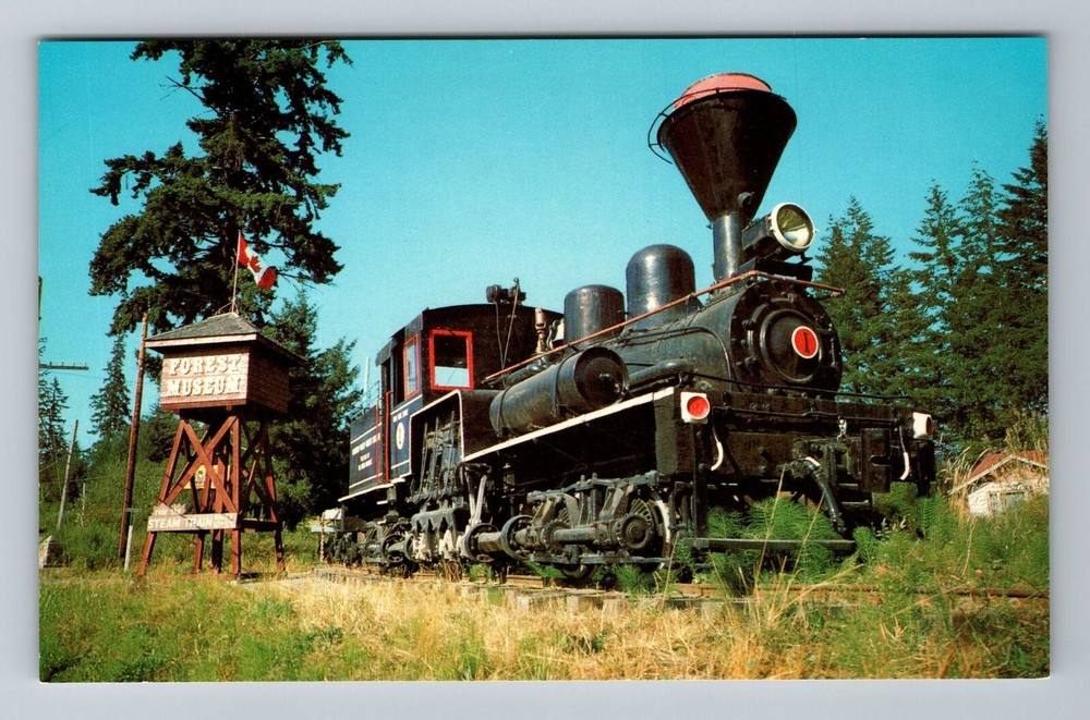 Duncan-British Columbia, Cowichan Valley Forest Museum, Vintage Postcard
