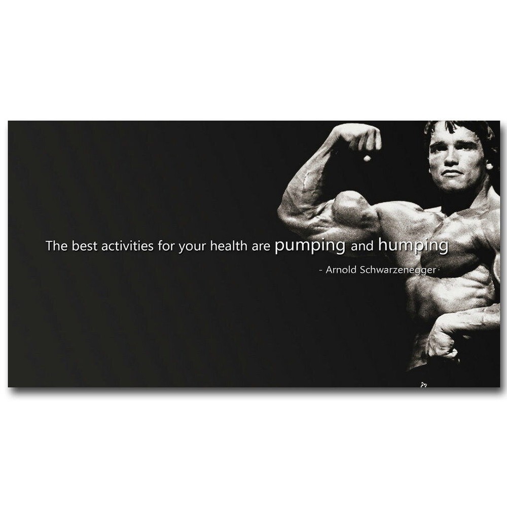 80838 ARNOLD SCHWARZENEGGER Qoutes Motivational Wall Print Poster US