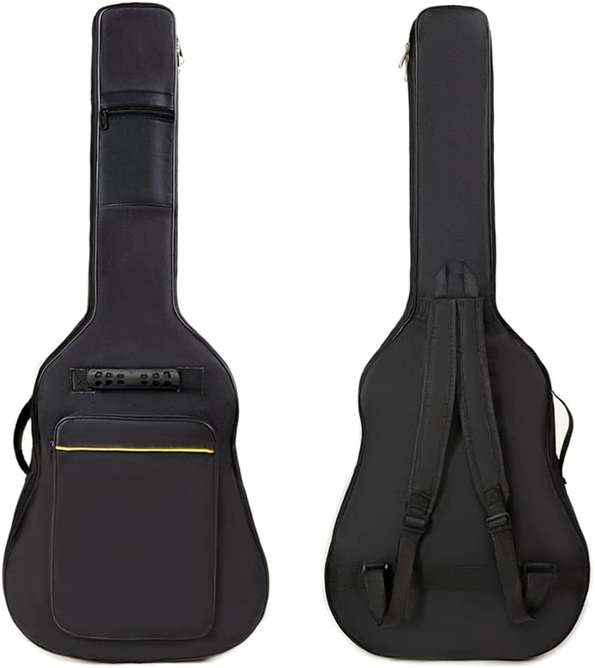 36 Inch Acoustic Guitar Gig Bag Waterproof with Dual Strap and Accessories