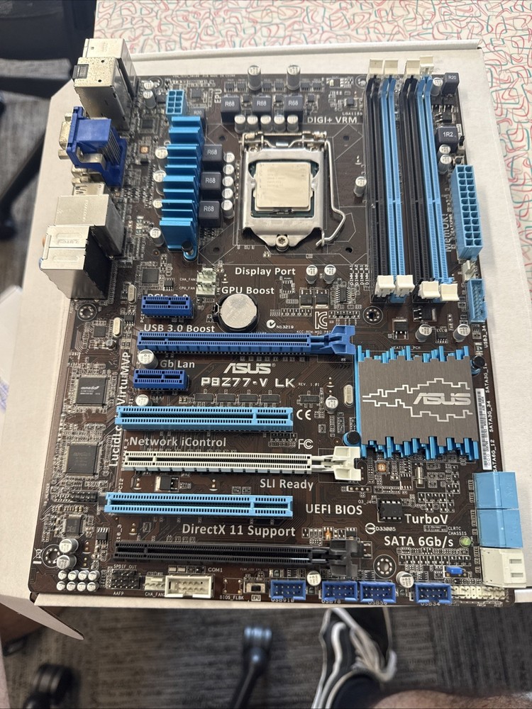 Asus P8Z77-V LK LGA 1155 DDR3 SDRAM Desktop Motherboard CPU Combo
