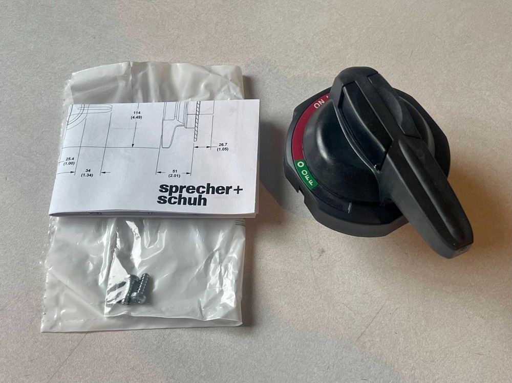 New! Sprecher + Schuh L11-PB Ser A Operating Handle Black