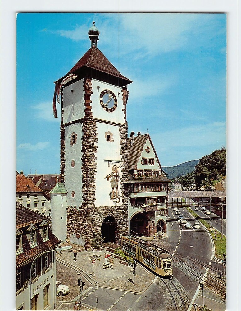 Postcard Schwabentor Freiburg Germany