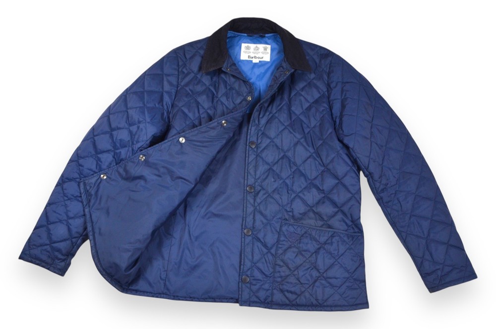Men's Barbour Beacon Starling Blue Quilted England Size XL