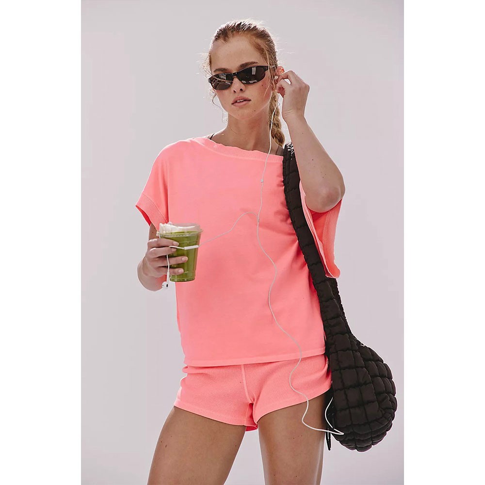Free People Women's Hot Shot Dolman Set, Just Peachy