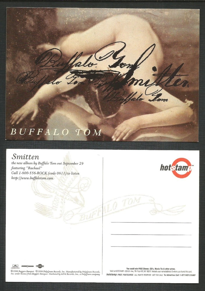 BUFFALO TOM Rare VINTAGE 1998 Set of 2 PROMO POSTCARD 4x6 for Smitten CD MINT