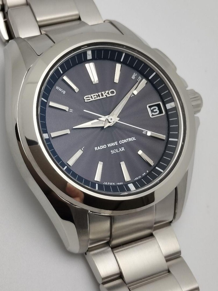 Popular Model Seiko Brightz Radio Clock Titanium 7B24 Sagz071
