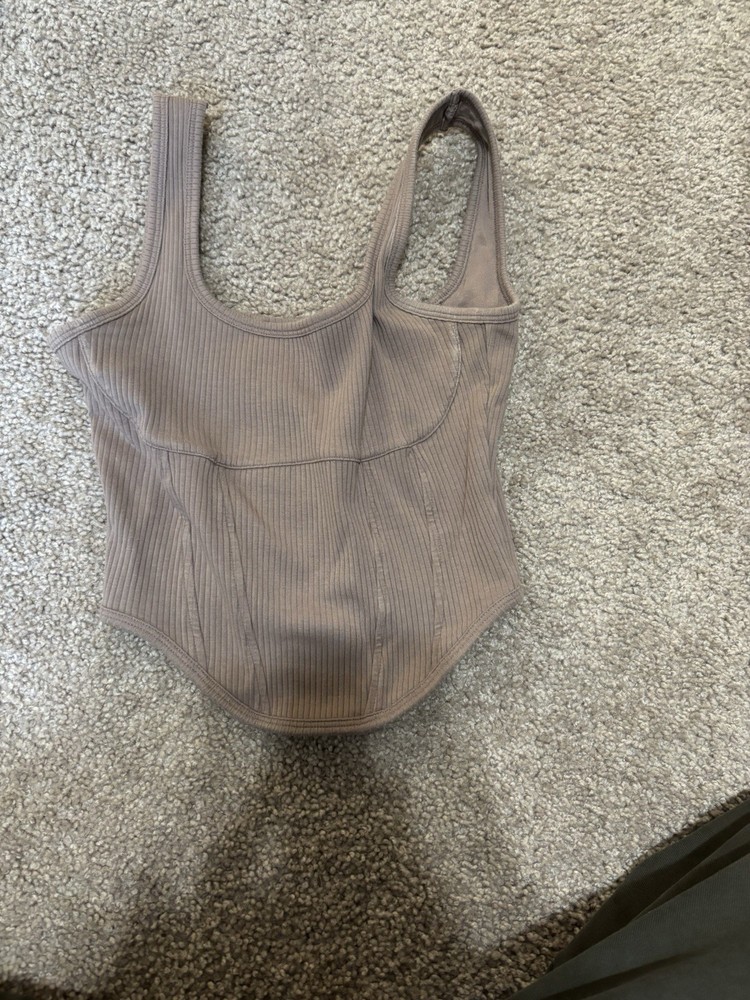 Pink Victoria Secret Women’s Brown Tank Top Size Small