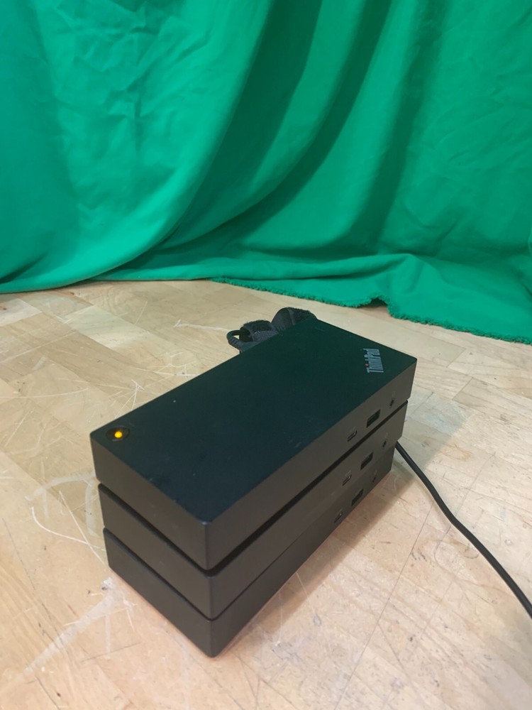 Lot of 3 Lenovo ThinkPad 40AY USB-C Docks Without AC Adapters