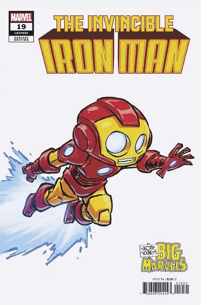 Invincible Iron Man #19 Skottie Young Big Marvel