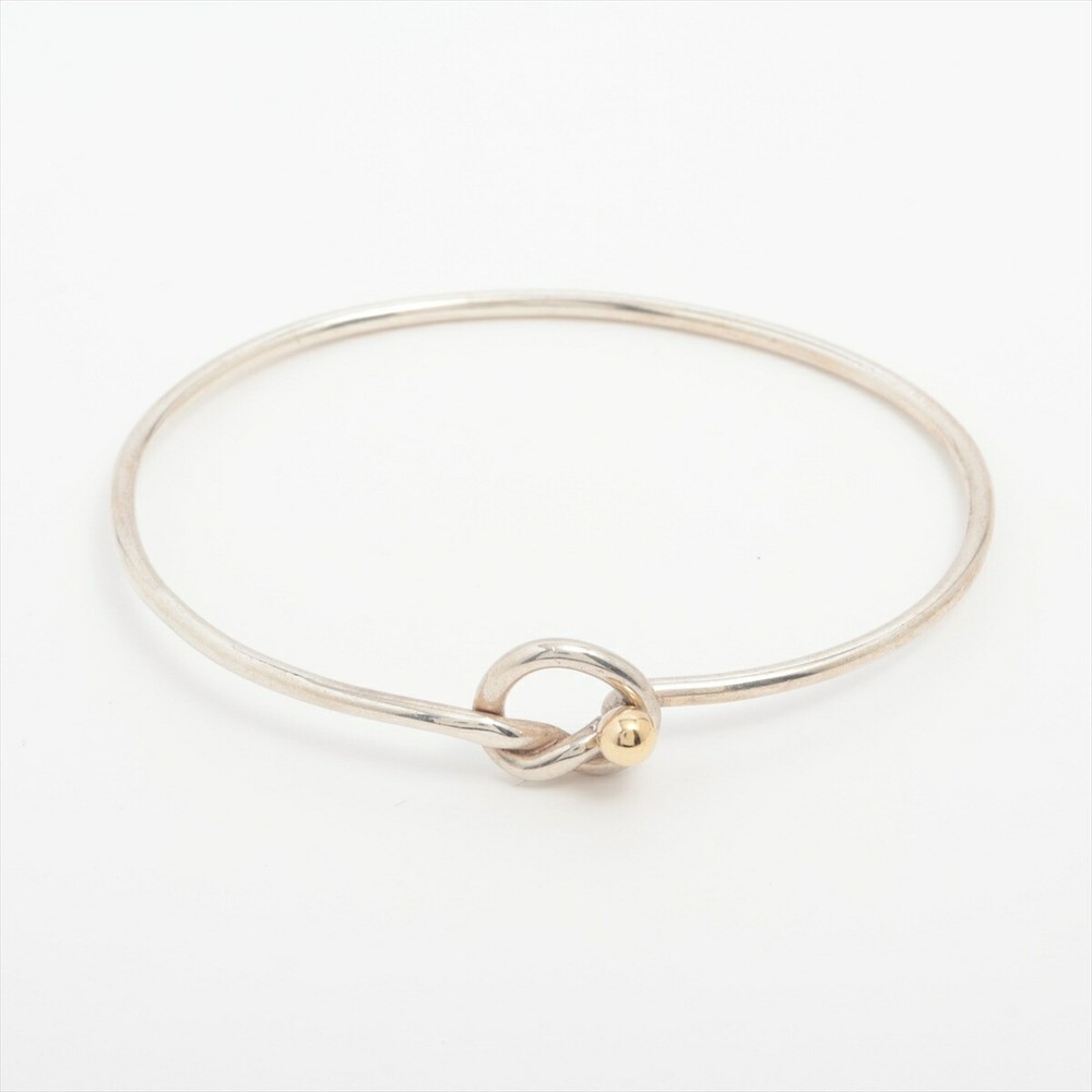 Tiffany Love Knot Bracelet 925 Sterling Silver 6.9g Pre-Owned Jewelry