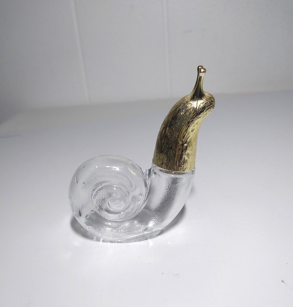 Vintage 70s Avon Charisma Perfume Petite Snail Bottle 0.25 fl oz. EMPTY