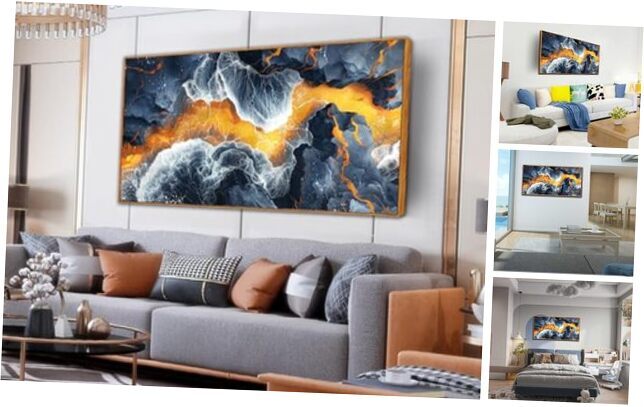 Abstract Art Wall Decor - Large Black and 29.00