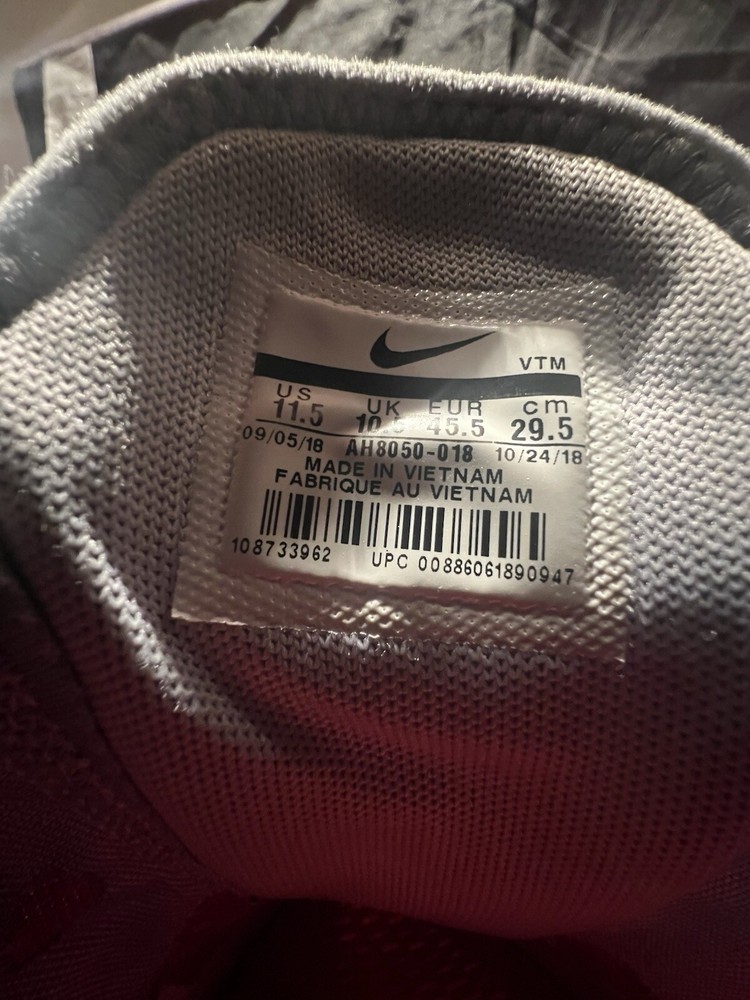 Men’s Size 12 Nike Air Max 270 Gray And Red