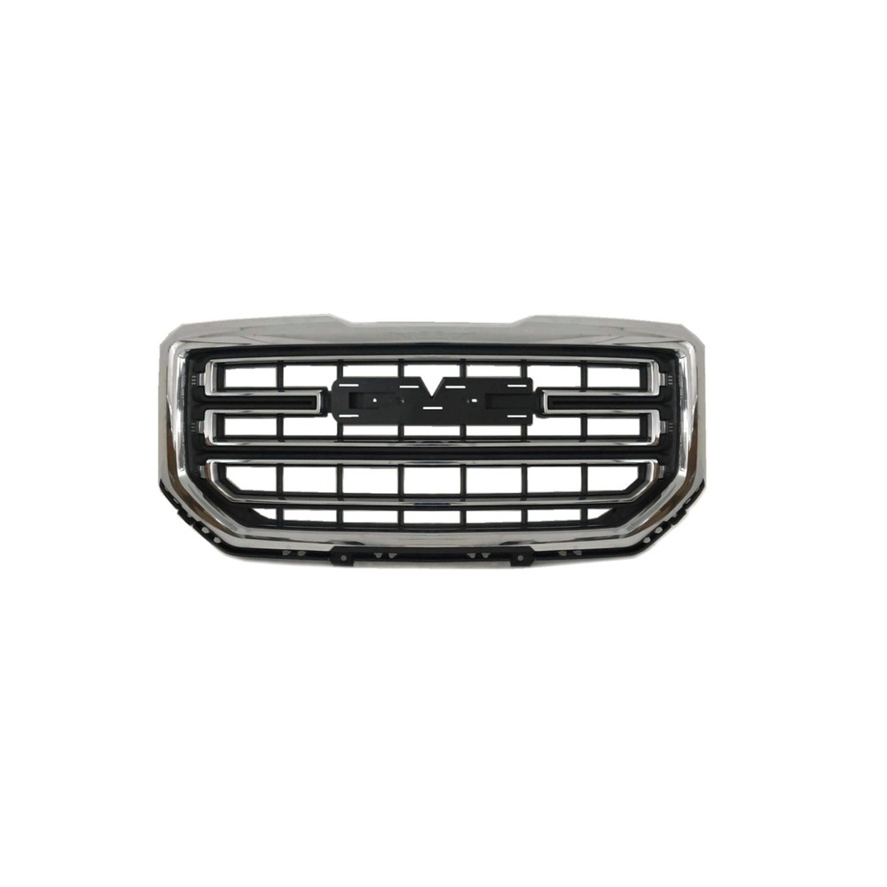 New Textured And Chrome Black W/Chrome Frame Front Grille fits 2016-2018 GMC