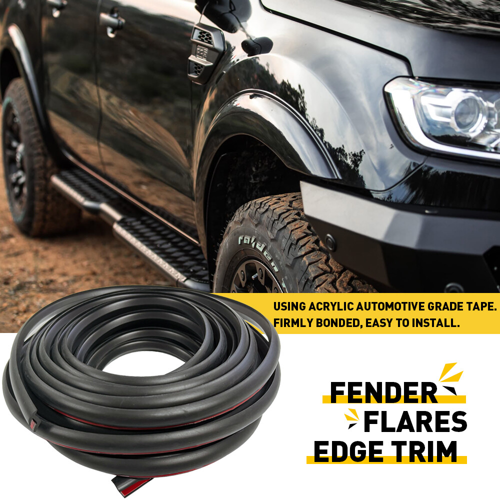 30FT Car Truck Wheel Fender Flares Edge Trim Rubber Seal Gasket Welting T-Style