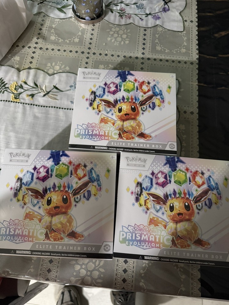 Pokemon Prismatic Evolutions Elite Trainer Box ETB Sealed lot of 3