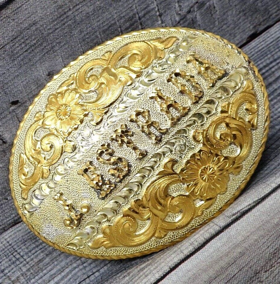 Custom Western SW J Estrada Belt Buckle Vintage 90s Crumrine 50th GSPOJB .BMW673