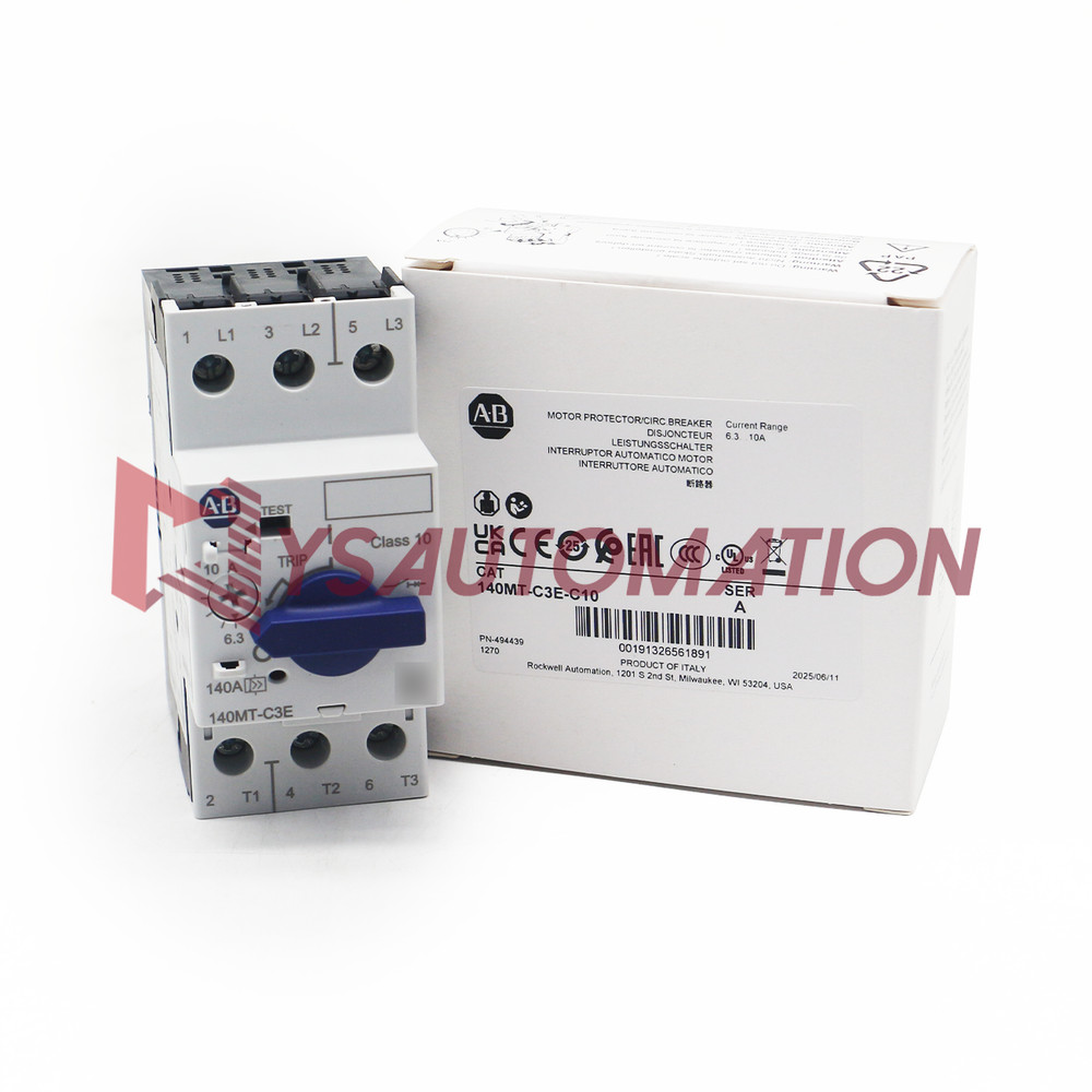 Allen Bradley 140MT-C3E-C10 Manual Motor Starter 6.3-10 A 690V USA NEW IN BOX