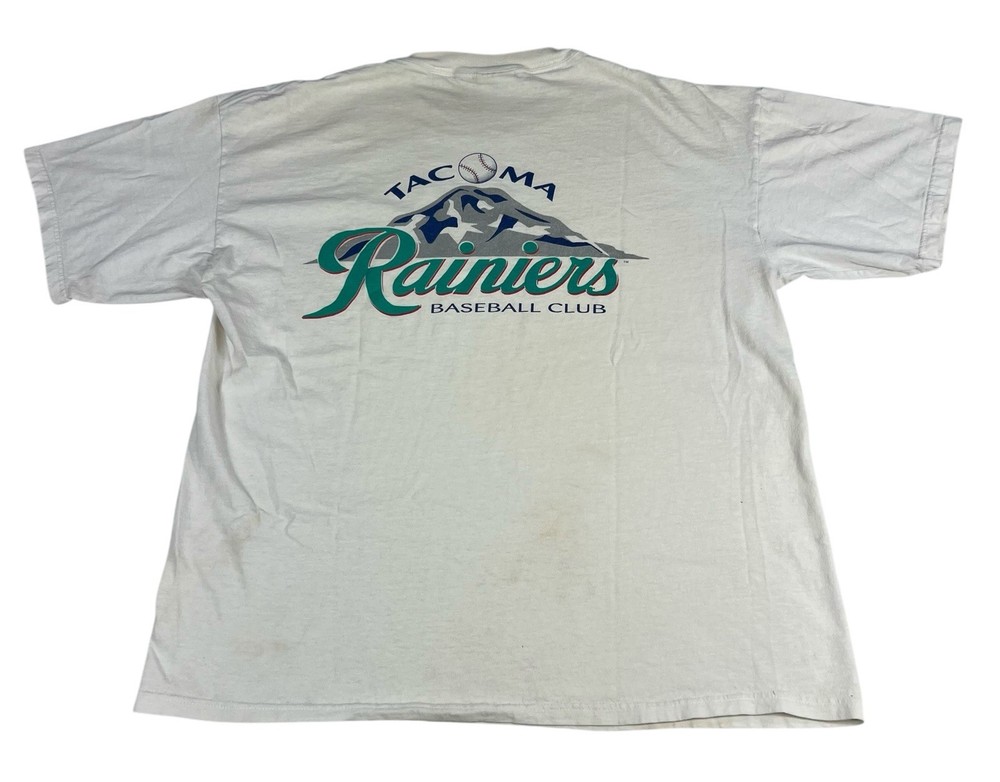 Vintage 90s Tacoma Rainiers Baseball Club  Minor League T-Shirt Mens Size XL