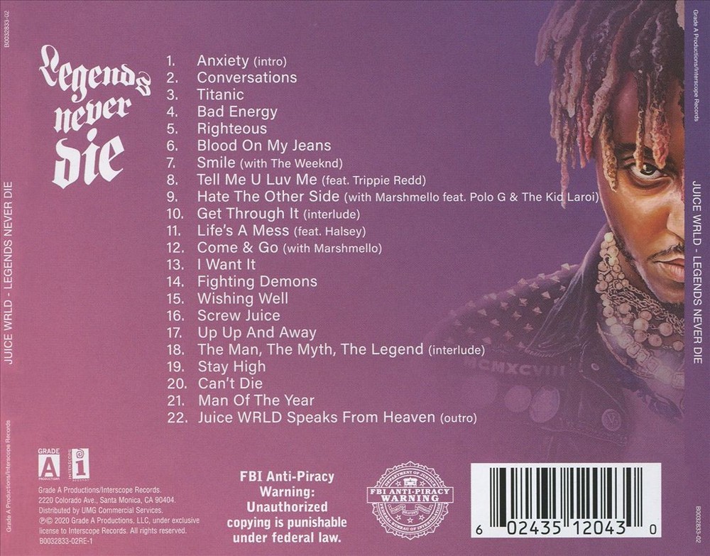 Juice Wrld Legends Never Die New Cd