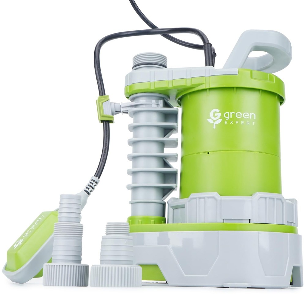 High-Flow 1HP Submersible Sump Pump 4500GPH with Adjustable Float Switch by Green Expert