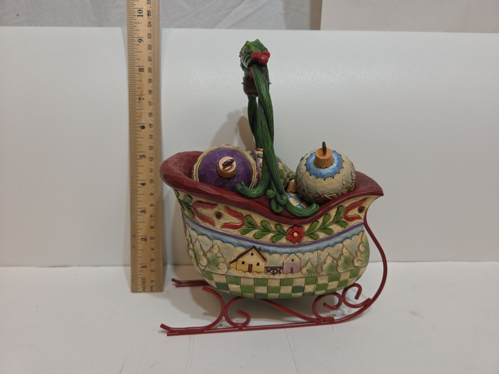 Jim Shore Heartwood Creek SLEIGH BELLS RING 6 Pc Set w/ Box  Christmas decor