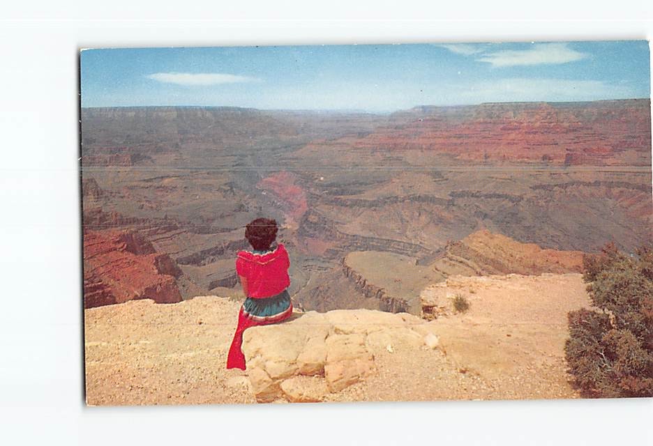 Postcard View of the Grand Canyon of the Colorado River Arizona USA