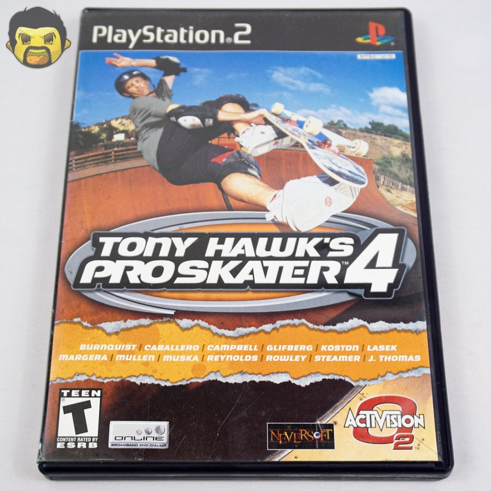 Tony Hawk Pro Skater 4 PS2 CIB (Sony PlayStation 4) Black Label Complete B
