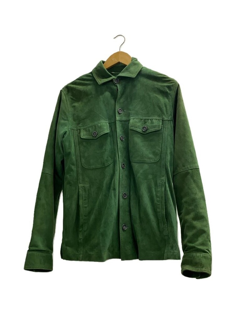Emmeti Dark Green Goat Leather Jacket Size 48 Model 2296