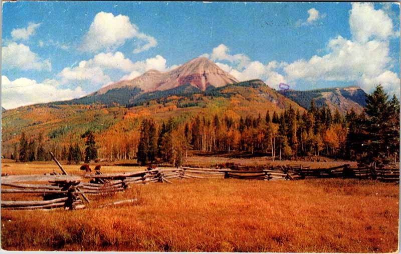 Postcard MOUNTAIN SCENE Between Durango & Silverton Colorado CO m/09 AO3348