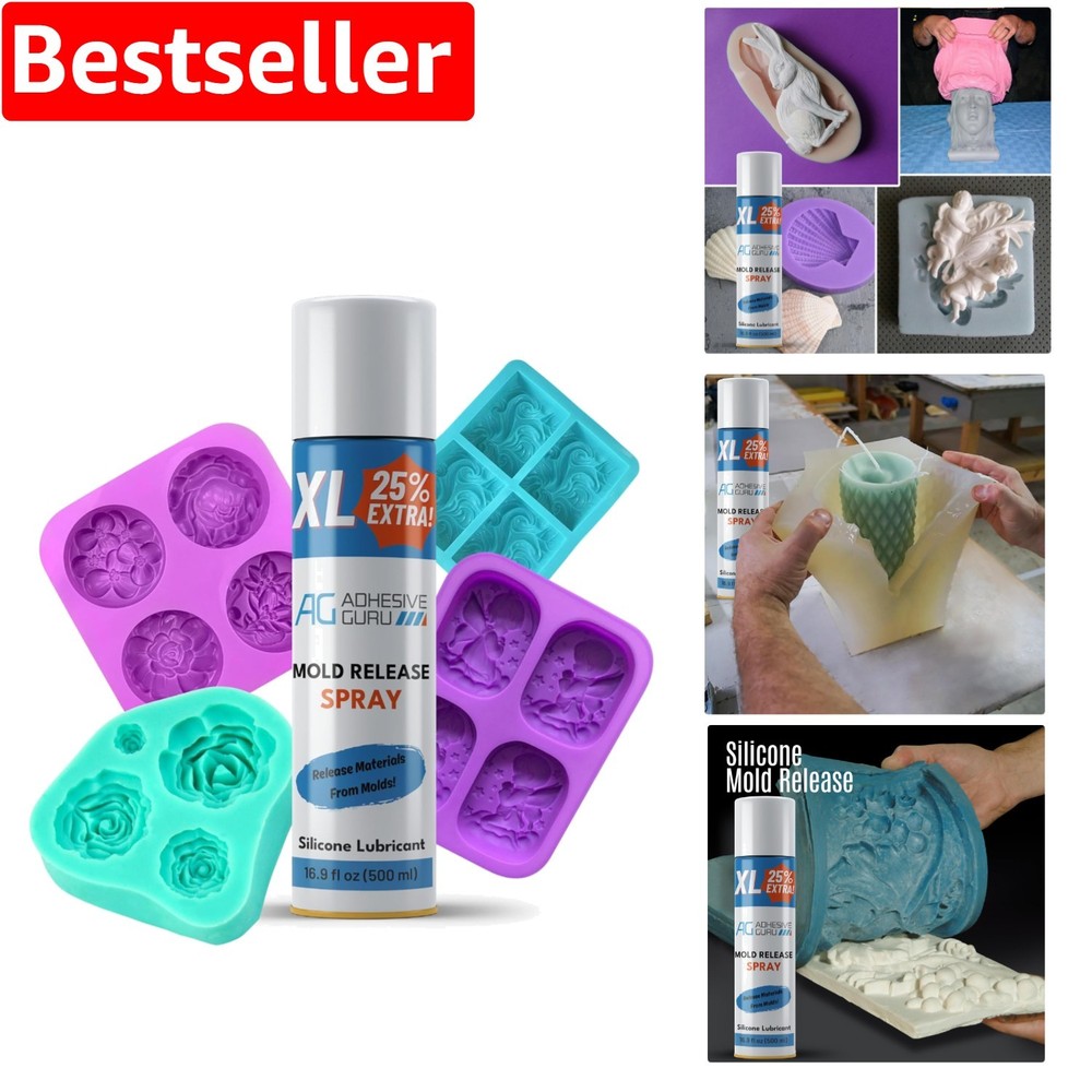 16.9 oz Non-Stick Silicone Mold Release Spray for Epoxy Resin and Candle Making