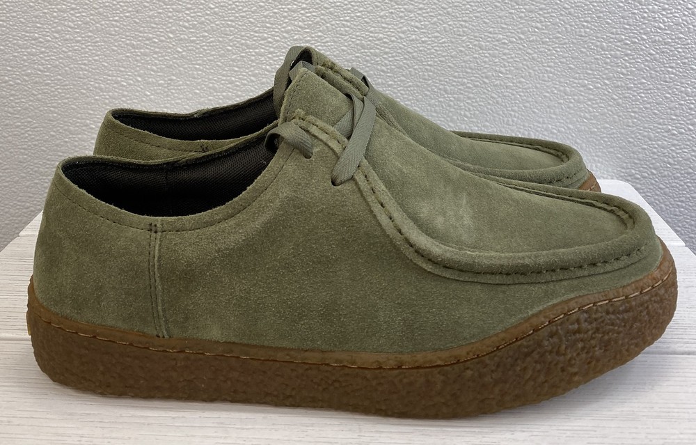 Camper Peu Terreno Shoes Mens Size US9 EU42 Green Suede Lace Up Casual Round Toe
