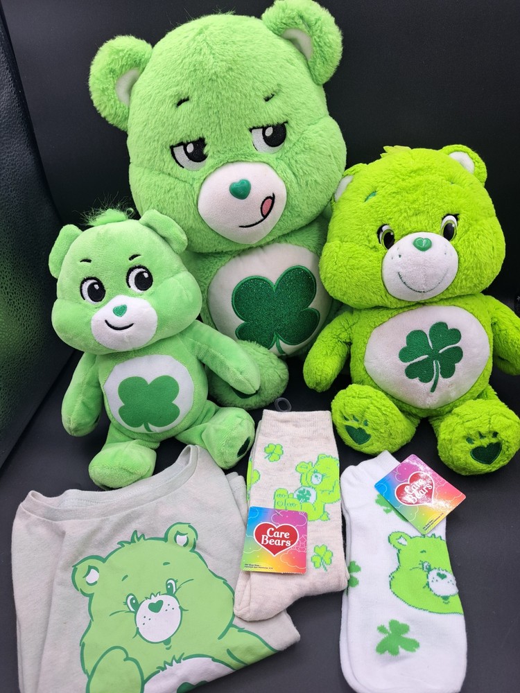 Shamrock Care Bears Stuffed Animals and Plush Toys Collection