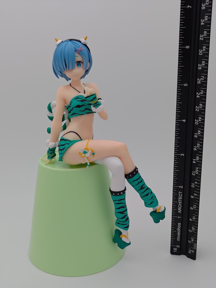 Re:Zero Rem Noodle Stopper Figure Oni Ishou Another Color FuRyu Prize Loose