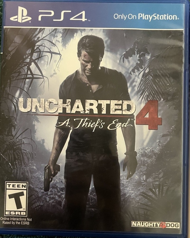 Naughty Dog Uncharted 4 A Thief's End PS4 Action & Adventure Manual T Rated 2016